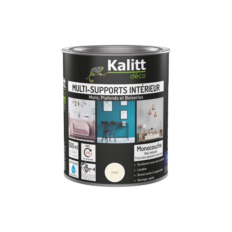 KALITT DECO Peinture multi-supports 0,5 L Acrylique Mat - Craie