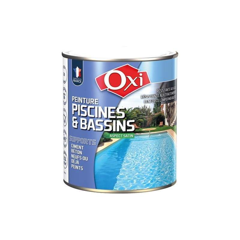 OXI Peinture Piscines & Bassins absolue 2.5 L - Blanc