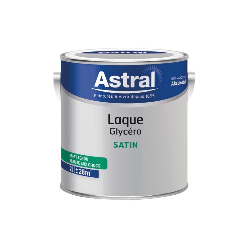 Astral Laque satin glycéro - machoine à teinter - 2 L - base clear BC