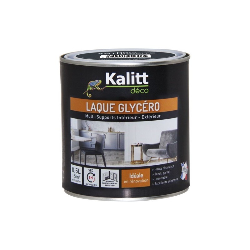 KALITT DECO Laque glycéro Brillante Multi-supports 2.5 L - Gris Anthracire