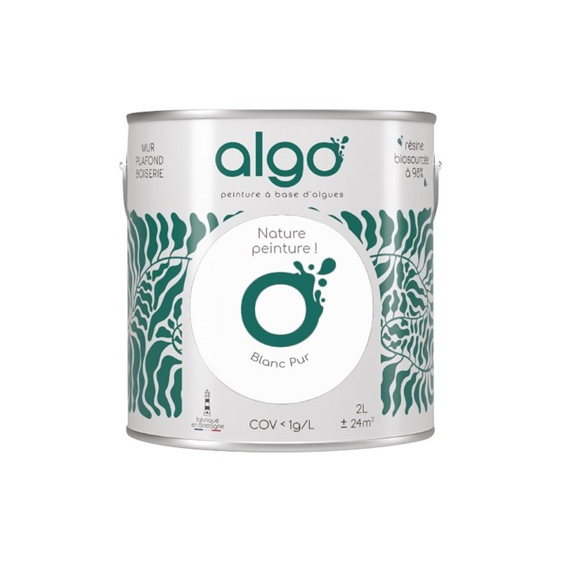 Algo Peinture intérieure multi-supports 0,5 L Mat - Blanc Pur
