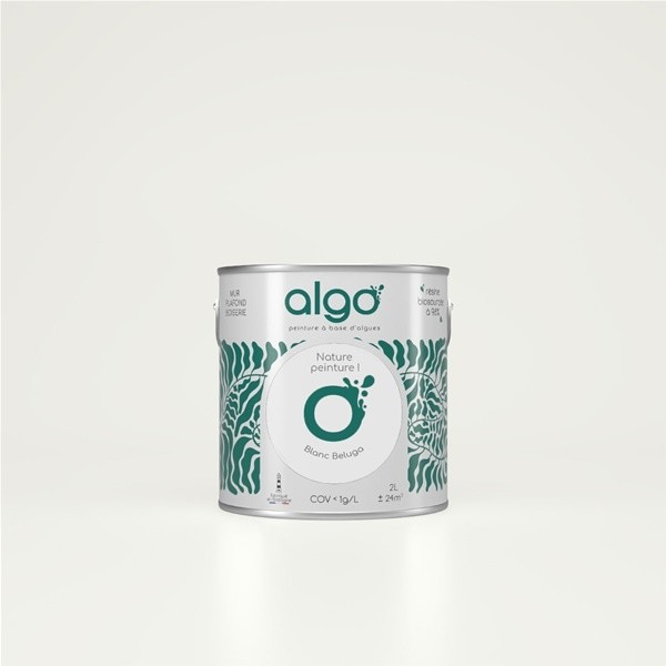 Algo Peint.intér.déco multi-supports blanc béluga mat 0.5 L
