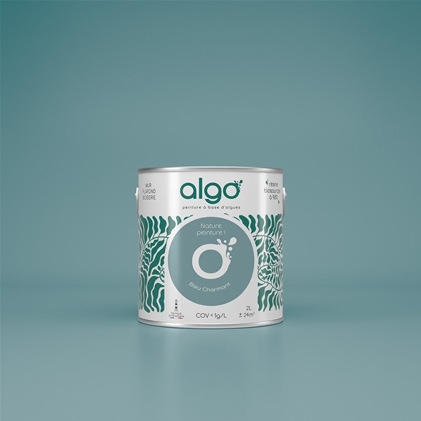 Algo Peint.intér.déco multi-supports bleu charmant mat 0.5 L