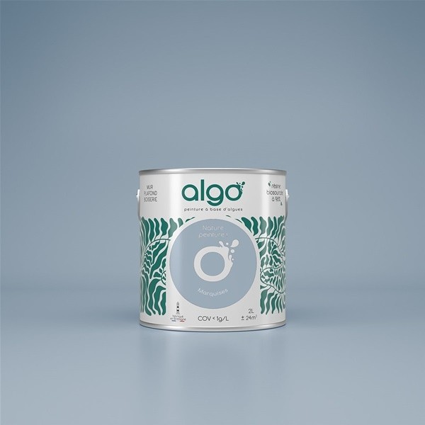 Algo Peint.intér.déco multi-supports bleu marquises mat 0.5 L