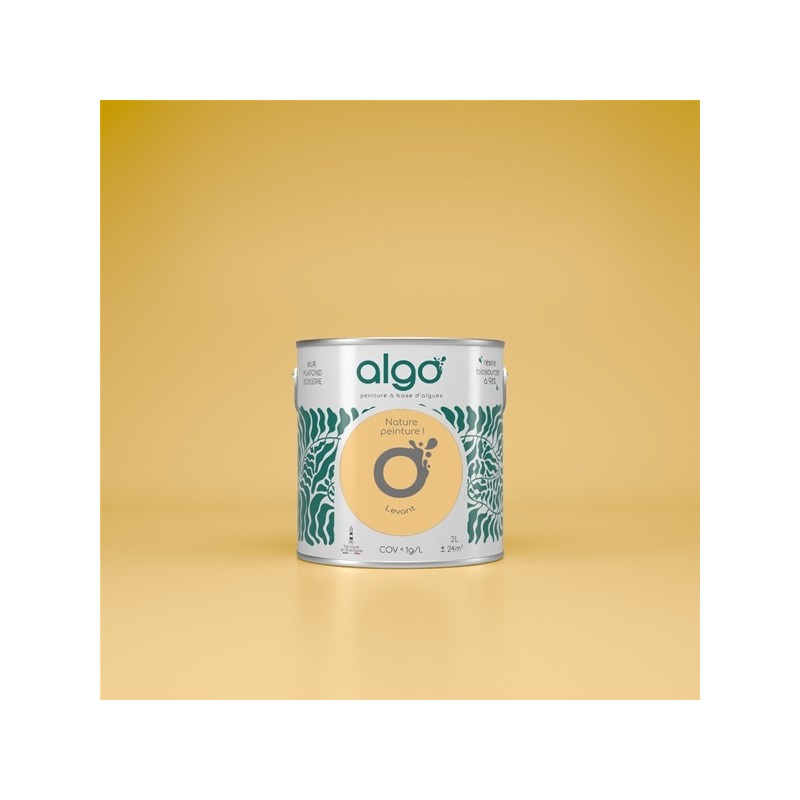 Algo Peint.intér.déco multi-supports jaune levant mat 0.5 L