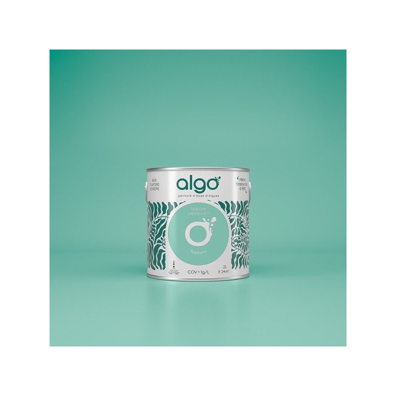 Algo Peint.intér.déco multi-supports bleu-vert tatihou mat 0.5 L