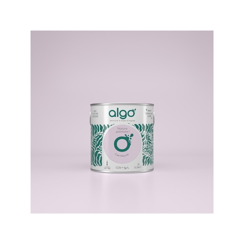 Algo Peint.intér.déco multi-supports ciel mauve mat 0.5 L
