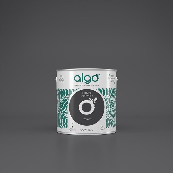 Algo Peint.intér.déco multi-supports noir piana mat 0.5 L
