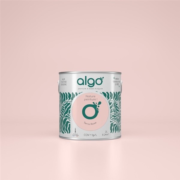 Algo Peint.intér.déco multi-supports terre rose mat 0.5 L