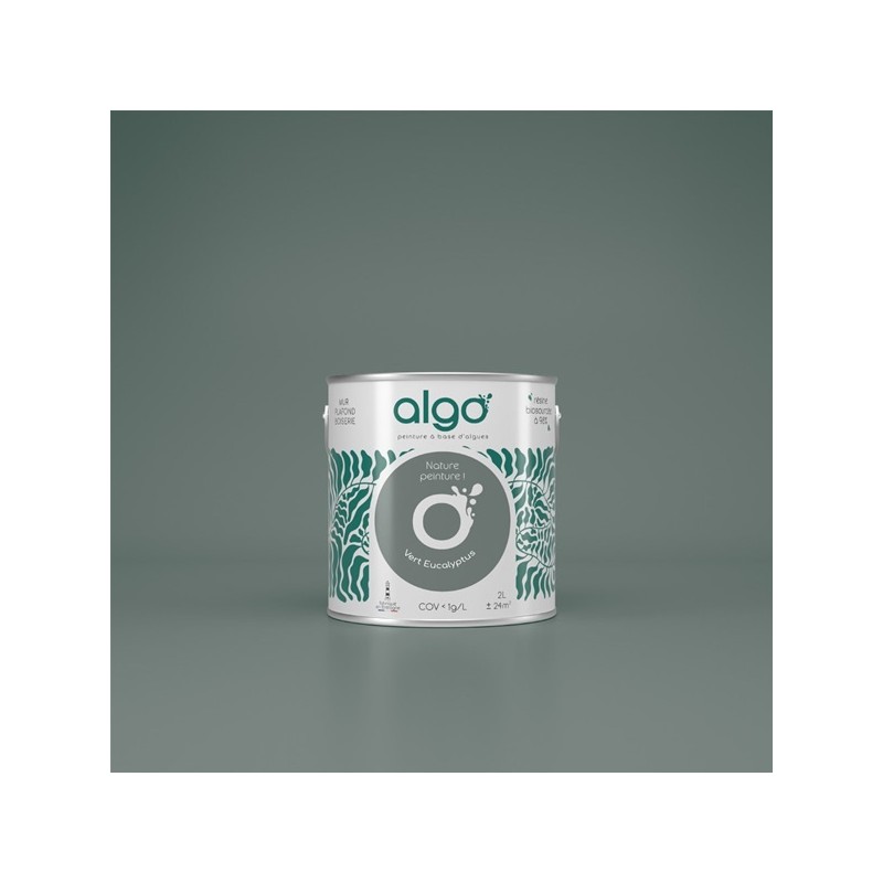 Algo Peint.intér.déco multi-supports vert eucalyptus mat 0.5 L