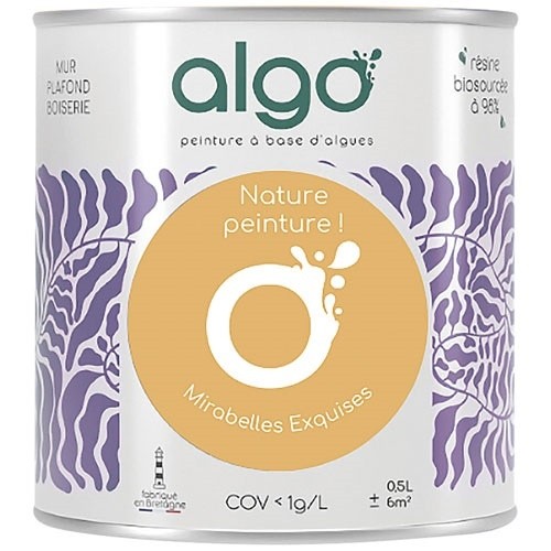 Algo Peinture intérieure multi supports 0,5 L Velours - Jaune Mirabelles Exquise