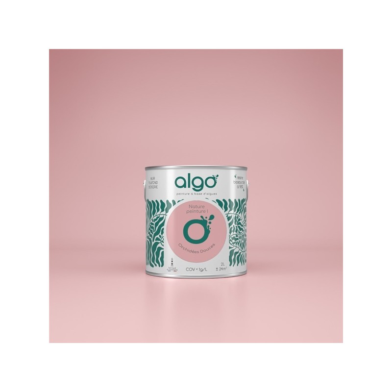 Algo Peint.intér.déco multi-supports rose orchidées douces mat 0.5 L
