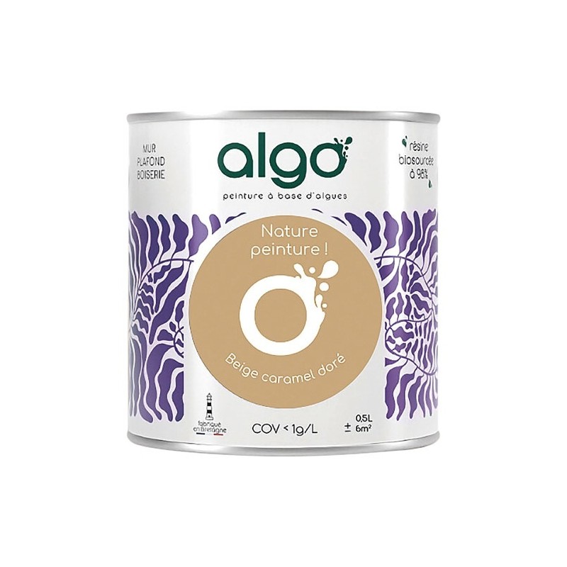 Algo Peinture intérieure multi supports 0,5 L Velours - Beige Caramel Doré