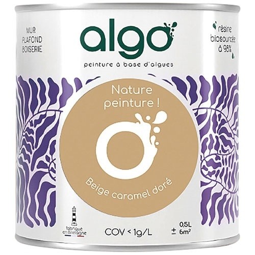 Algo Peinture intérieure multi supports 0,5 L Velours - Beige Caramel Doré