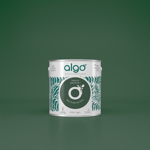 Algo Peint.intér.déco multi-supports vert forêt de pins mat 0.5 L