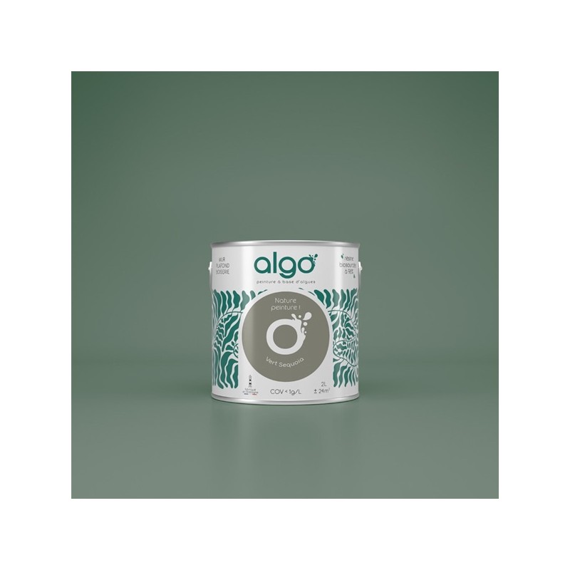 Algo Peint.intér.déco multi-supports vert sequoia mat 0.5 L