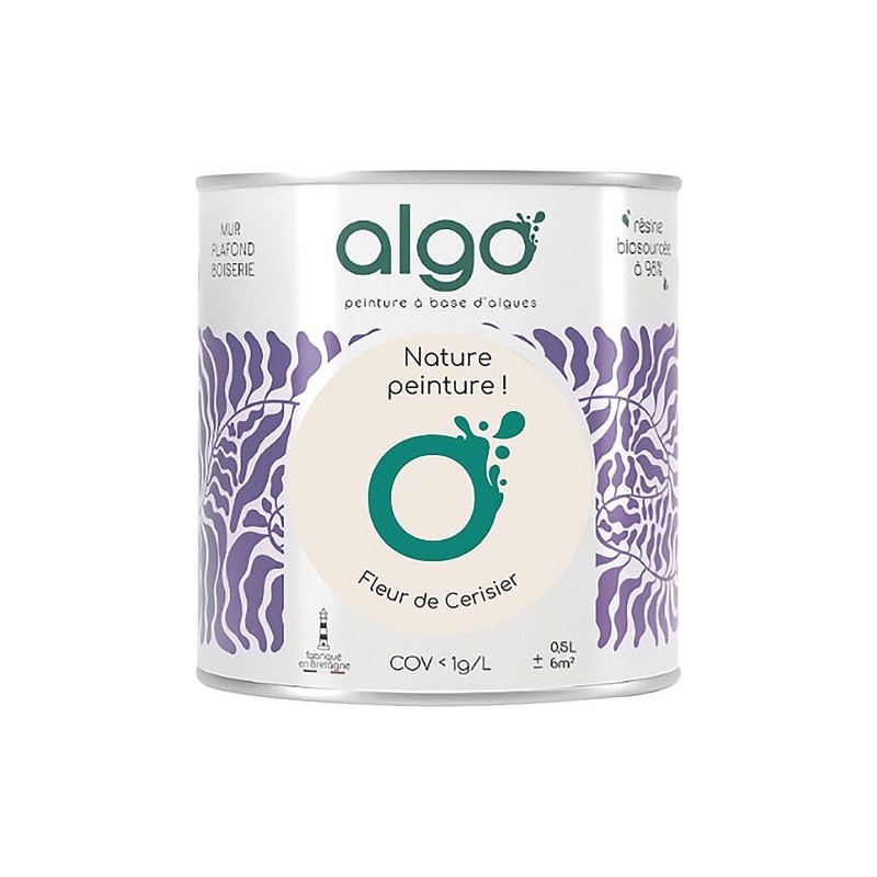 Algo Peinture intérieure multi supports 0,5 L Velours - Beige Fleur de Cerisier
