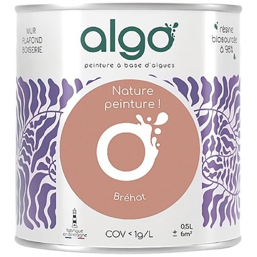 Algo Peinture intérieure multi supports 0,5 L Velours - Rose Bréhat