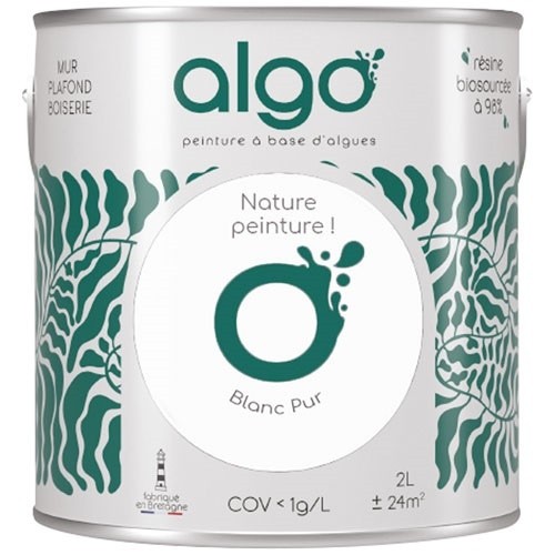 Algo Peinture intérieure multi-supports 0,5 L Satin - Blanc Pur