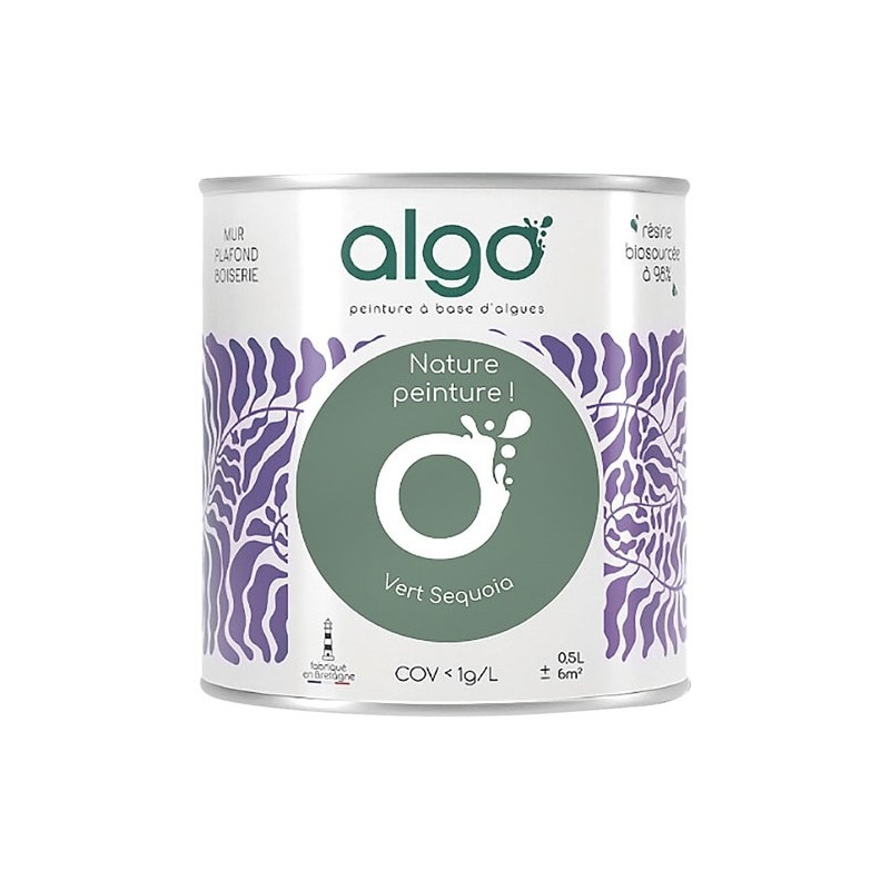 Algo Peinture intérieure multi supports 0,5 L Velours - Vert Séquoia