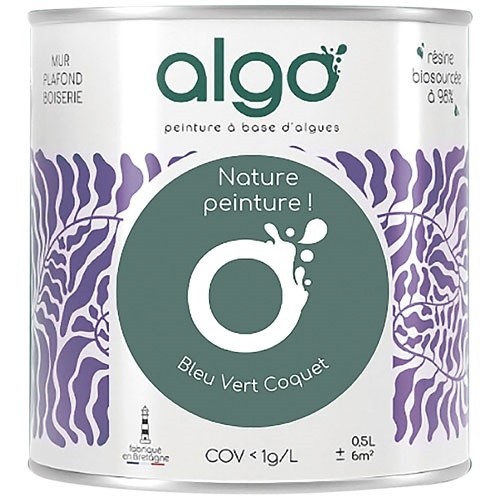 Algo Peinture intérieure multi supports 0,5 L Velours - Bleu Vert Coquet