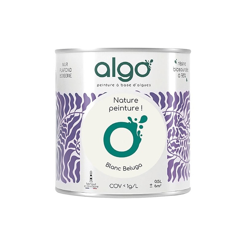 Algo Peinture intérieure multi supports 0,5 L Velours - Blanc Beluga