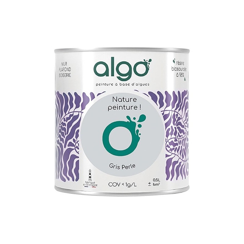 Algo Peinture intérieure multi supports 0,5 L Velours - Gris Perle