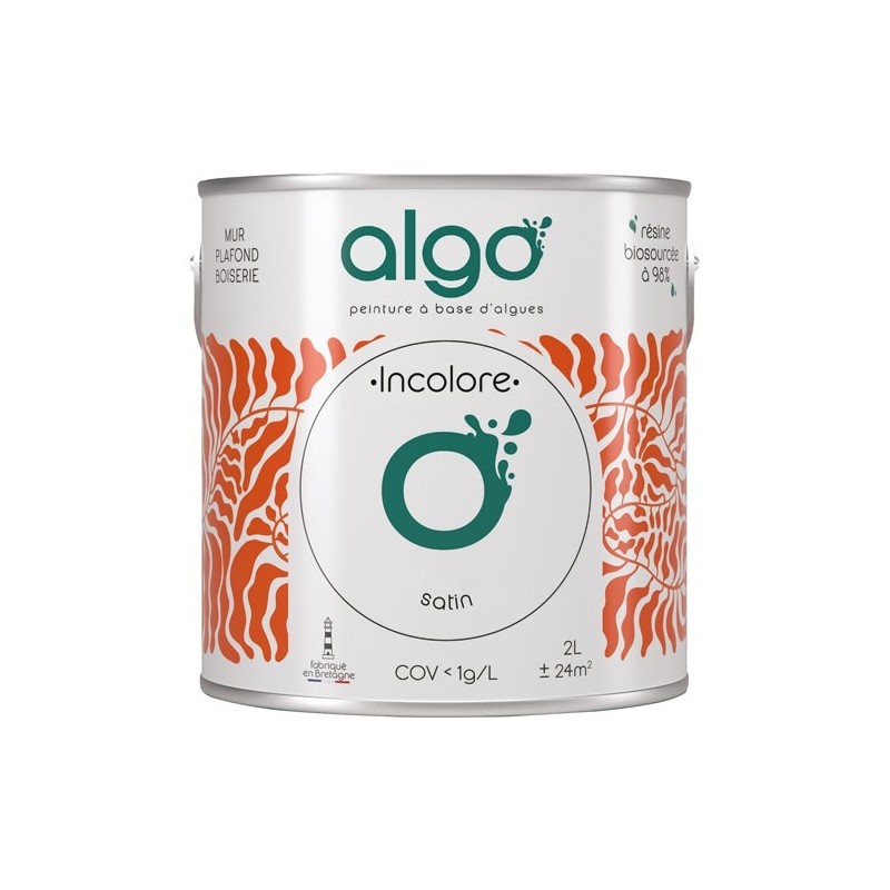 Algo Peinture écologique 0,5 L Satin - Base incolore