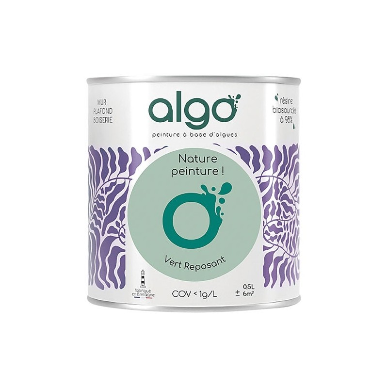 Algo Peinture intérieure multi supports 0,5 L Velours - Vert Reposant