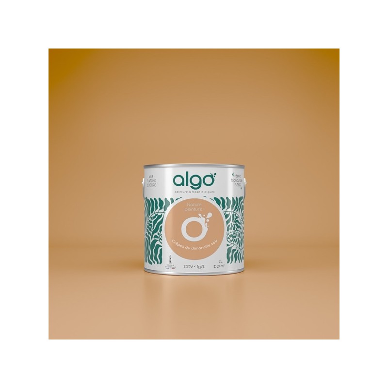 Algo Peint.intér.déco multi-supports marron crêpes du dimanche soir satin 2 L