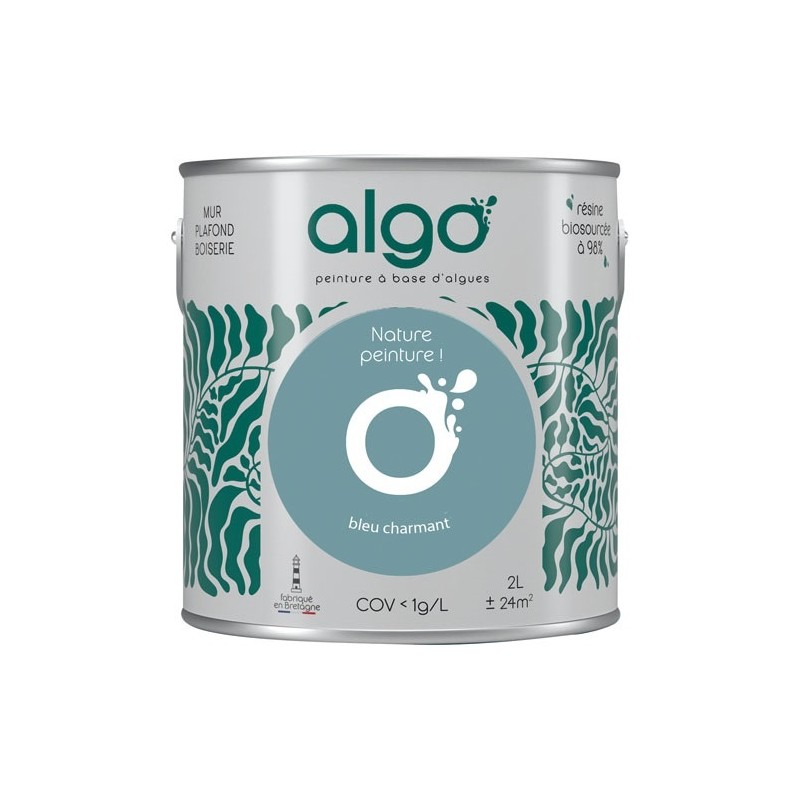 Algo Peinture intérieure multi supports 2 L Velours - Bleu Charmant