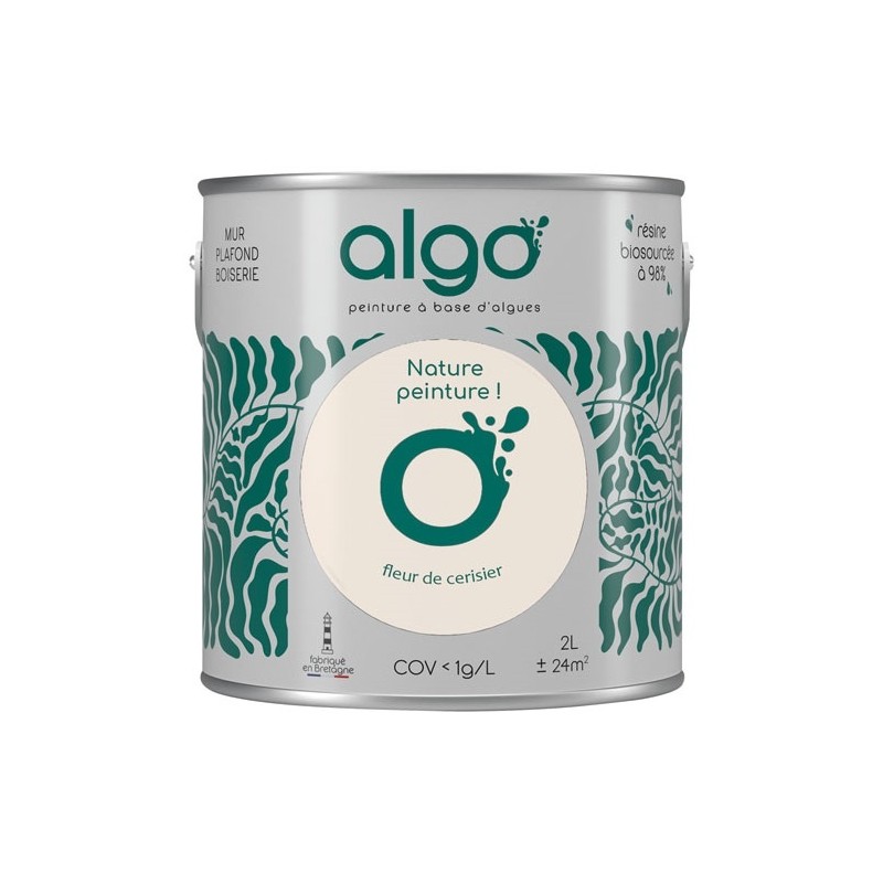 Algo Peinture intérieure multi supports 2 L Velours - Beige Fleur de Cerisier