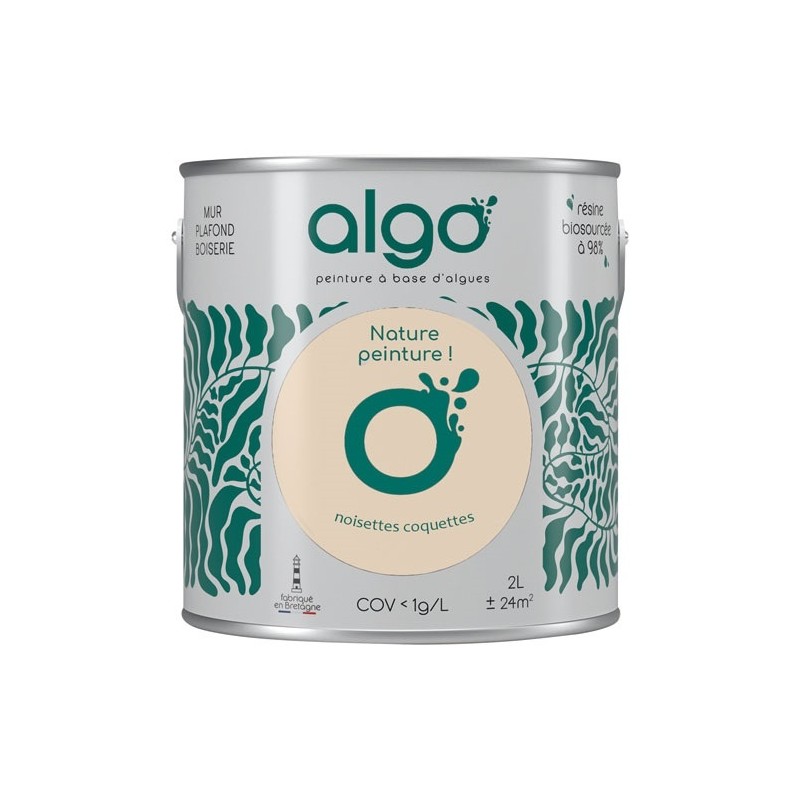 Algo Peinture intérieure multi supports 2 L Velours - Beige Noisettes Coquettes