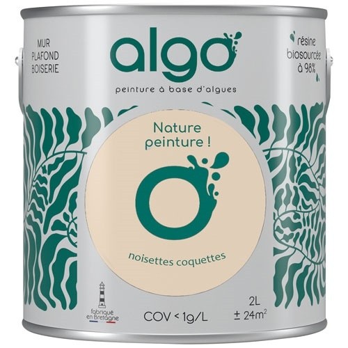 Algo Peinture intérieure multi supports 2 L Velours - Beige Noisettes Coquettes