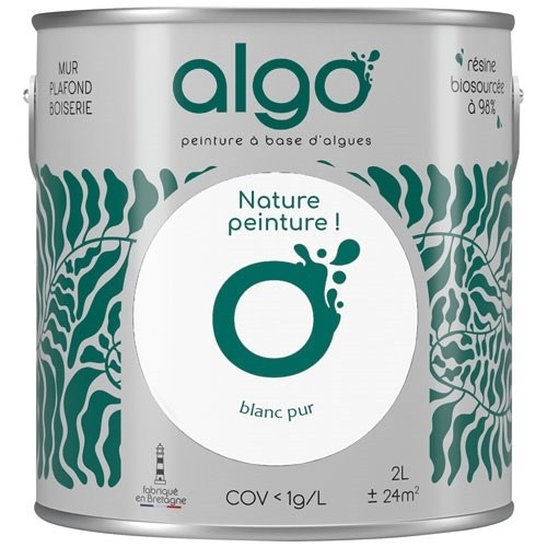 Algo Peinture intérieure multi supports 2 L Velours - Blanc Pur