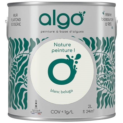 Algo Peinture intérieure multi supports 2 L Velours - Blanc Beluga