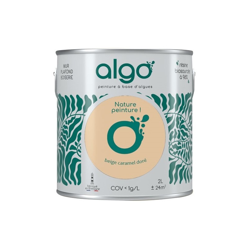 Algo Peinture intérieure multi supports 2 L Velours - Beige Caramel Doré