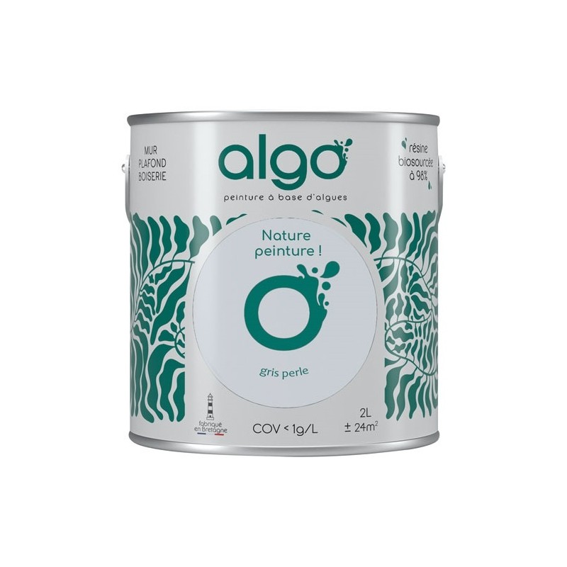 Algo Peinture intérieure multi supports 2 L Velours - Gris Perle