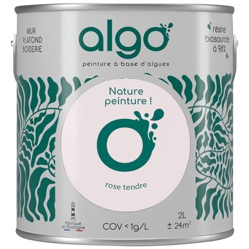 Algo Peinture intérieure multi supports 2 L Velours - Rose Tendre