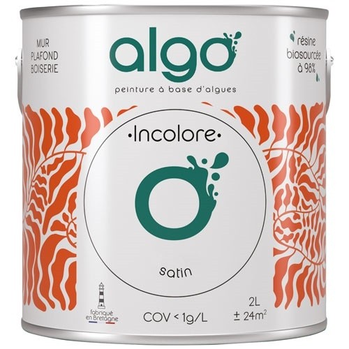 Algo Peinture écologique 2 L Satin - Base incolore
