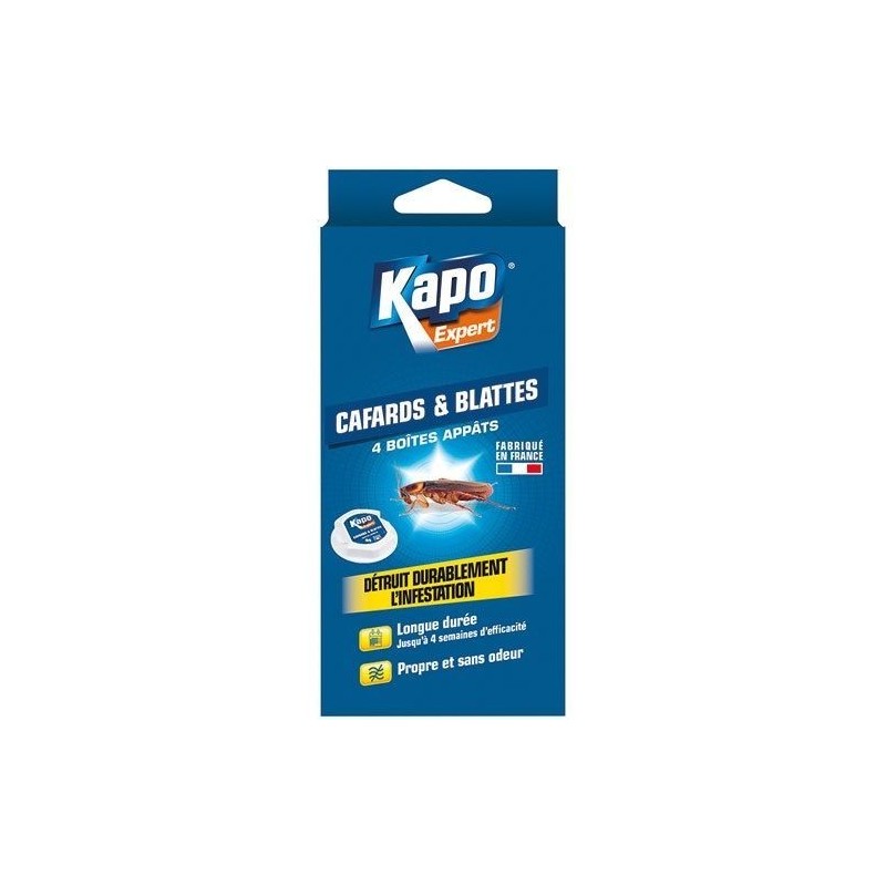 Kapo Cafards / blattes boîte appât boîte de 4 Kapo