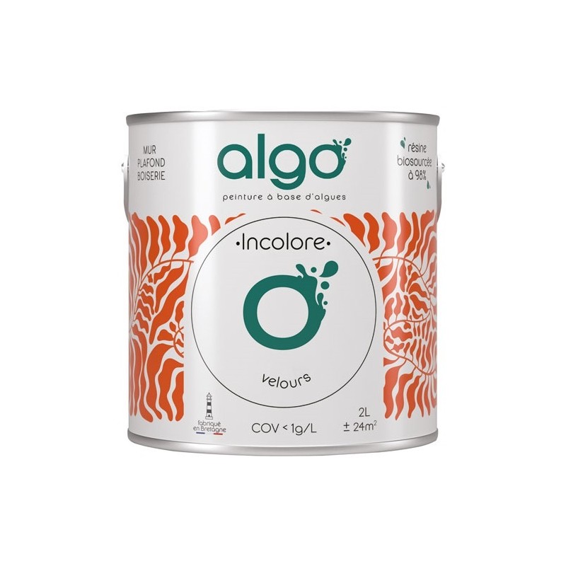 Algo Peinture écologique 5 L Velours - Base incolore