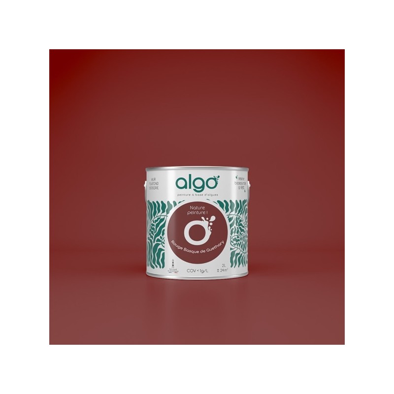 Algo Peint.intér.déco multi-supports rouge basque de guéthary mat 5 L