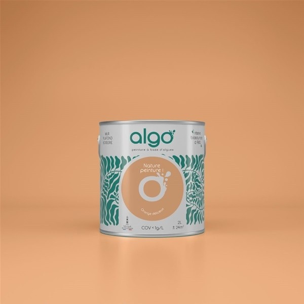 Algo Peint.intér.déco multi-supports orange délicieux mat 5 L