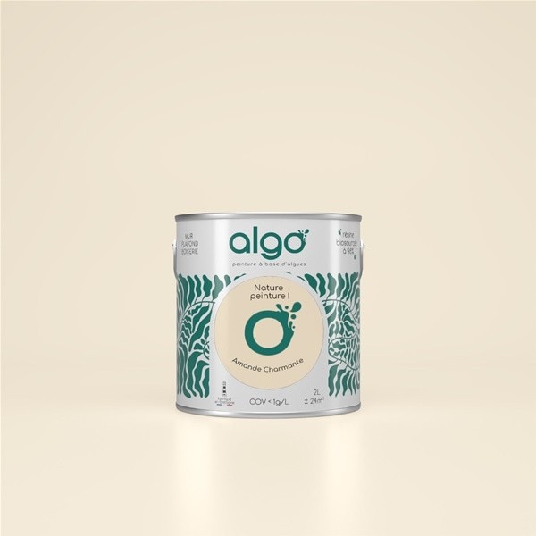 Algo Peint.intér.déco multi-supports beige amande charmante satin 5 L