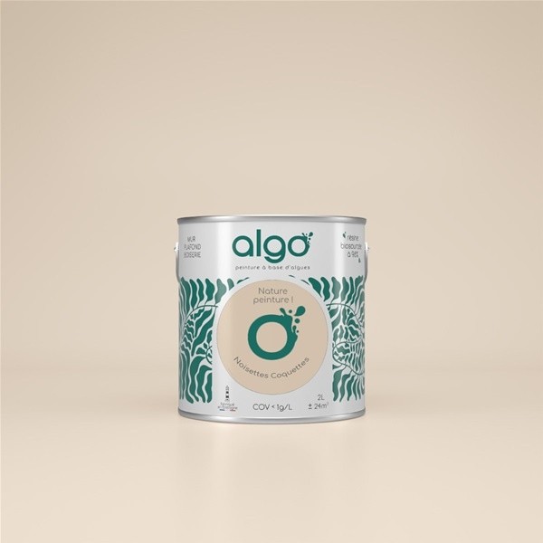 Algo Peint.intér.déco multi-supports beige noisettes coquettes satin 5 L