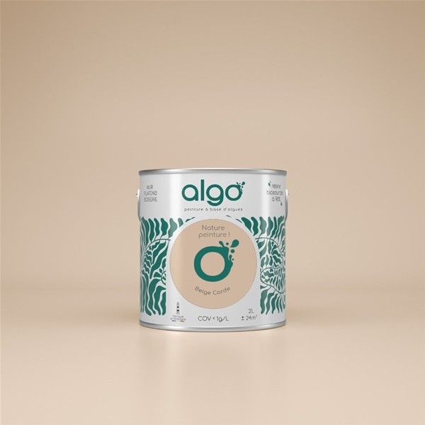 Algo Peint.intér.déco multi-supports beige corde satin 5 L