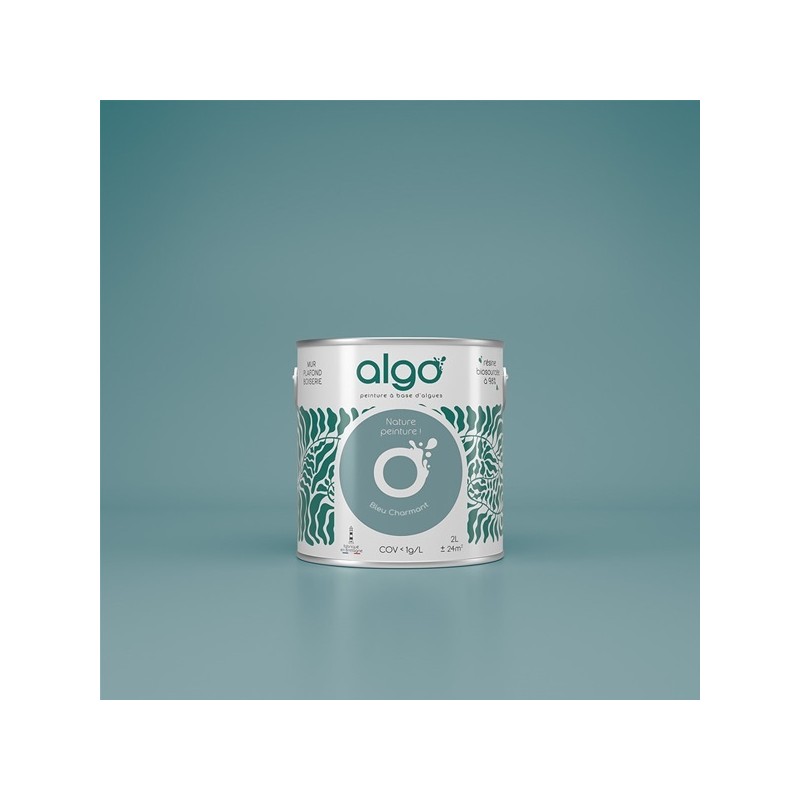 Algo Peint.intér.déco multi-supports bleu charmant satin 5 L