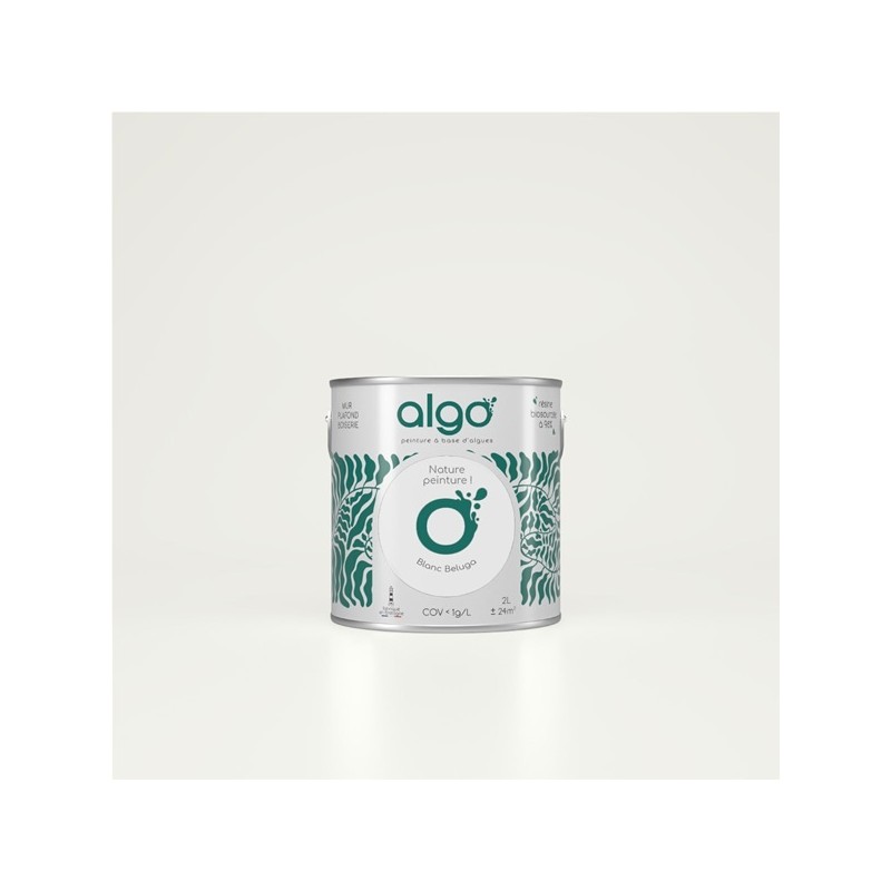 Algo Peint.intér.déco multi-supports blanc béluga satin 5 L