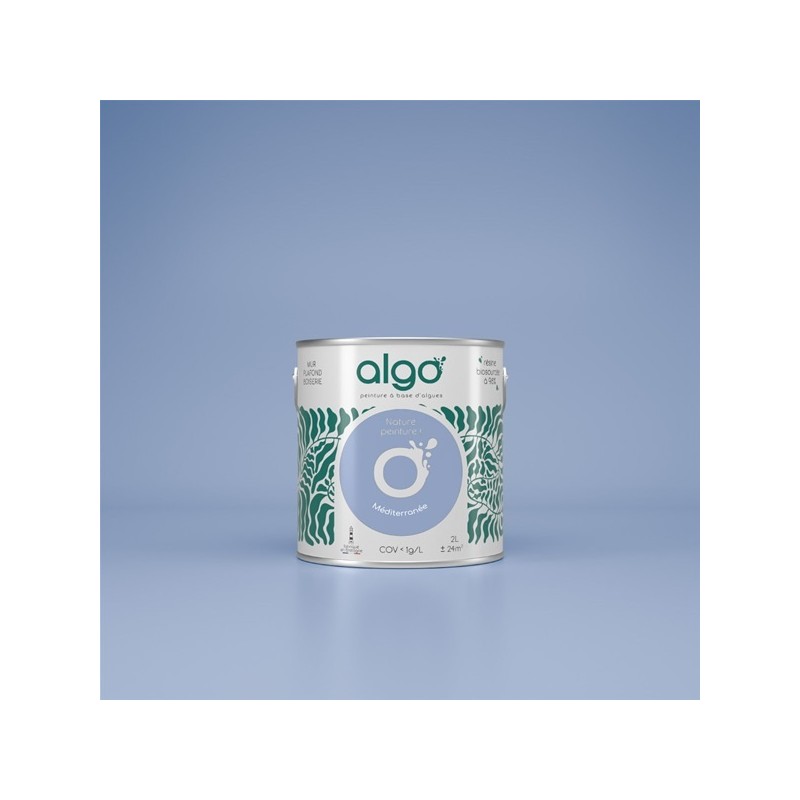 Algo Peint.intér.déco multi-supports bleu méditerranée satin 5 L